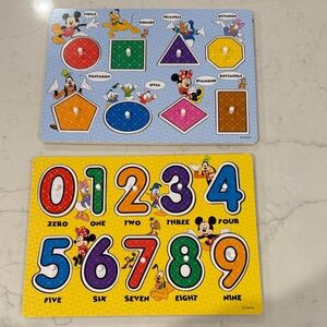 Disney Mickey Mouse Shape and Number Puzzle Set